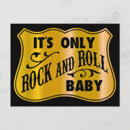 Het is alleen Baby met rots en rolletjes. Briefkaart