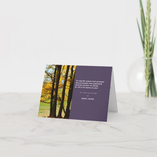 Het is alleen dit moment - Bedankt voor de sympath (Voorkant)