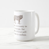 Het is alleen nodig om moed te hebben koffiemok (Voorkant rechts)