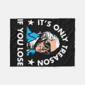 Het is alleen verraad als je verliest 4 juli grapp fleece deken (Voorkant (Horizontaal))