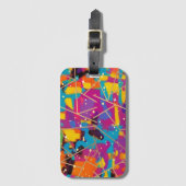 Het is allemaal Abstract verbonden Bagagelabel (Voorkant (verticaal))