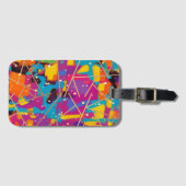 Het is allemaal Abstract verbonden Bagagelabel (Voorkant (horizontaal))