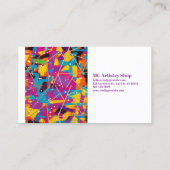 Het is allemaal Abstract verbonden Visitekaartje (Achterkant)