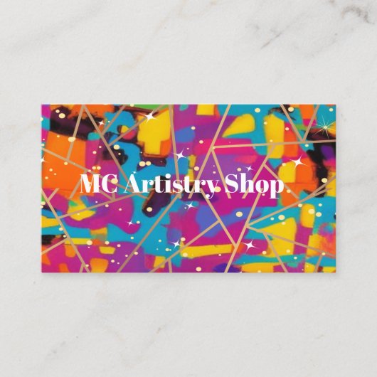 Het is allemaal Abstract verbonden Visitekaartje (Voorkant)