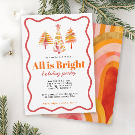 Het is allemaal Bright Modern Holiday Party Kaart
