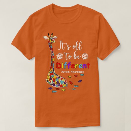Het is allemaal een verschil in Autisme bewustzijn T-shirt (Design voorkant)