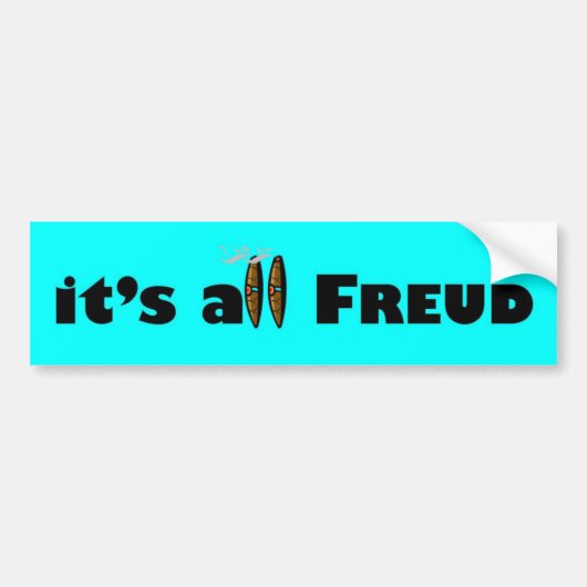 Het is allemaal Freud Bumpersticker (Voorkant)