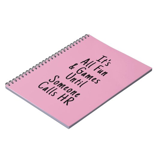 Het is allemaal Fun & Games totdat iemand u belt Notitieboek (Linkerzijde)