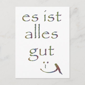 "Het is allemaal goed" Briefkaart