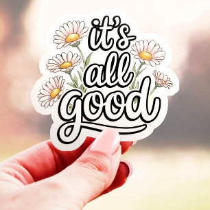Het Is Allemaal Goed Madeliefje Vinyl Sticker
