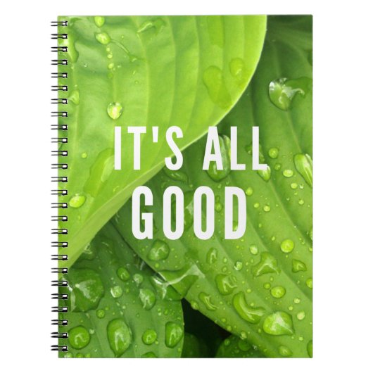 Het is allemaal goed. notitieboek (Voorkant)