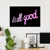 "HET IS ALLEMAAL GOED" PINKJE POSTER (Thuiskantoor)