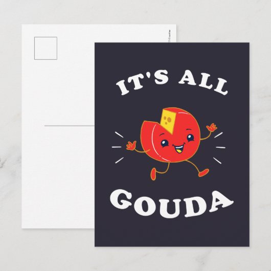 Het is allemaal Gouda Briefkaart (Voorkant / Achterkant)