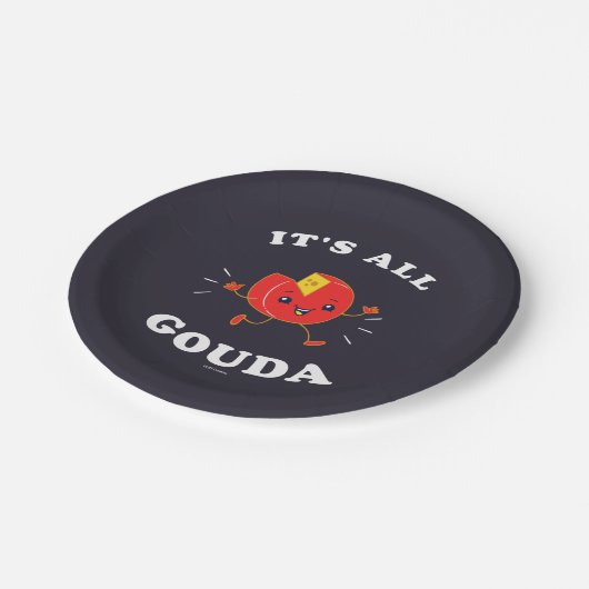 Het is allemaal Gouda Papieren Bordje (Gekanteld)