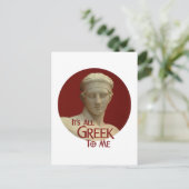 Het is allemaal Grieks voor mij Briefkaart (Staand voorkant)