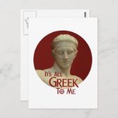 Het is allemaal Grieks voor mij Briefkaart (Voorkant / Achterkant)