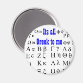 Het is allemaal Grieks voor mij Magneet (Voorkant / Achterkant)