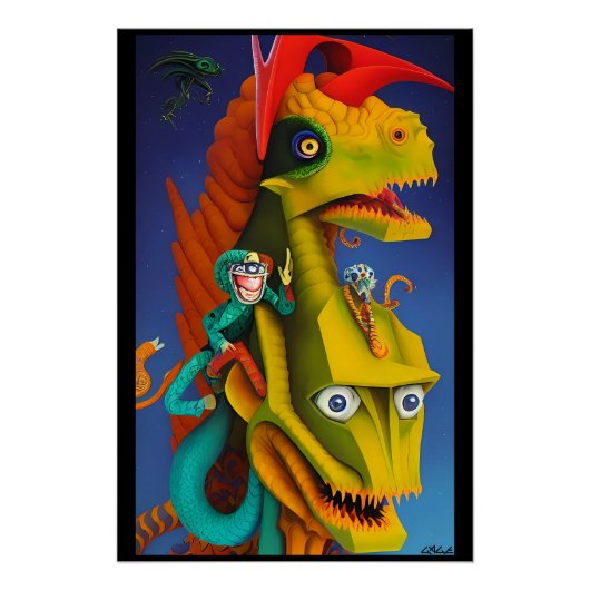 Het is allemaal hagedissentaal perfect poster (Voorkant)