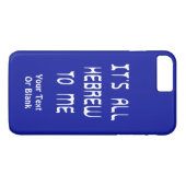 Het is allemaal Hebreeuws voor mij Case-Mate iPhone Case (Achterkant (Horizontaal))