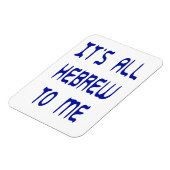 Het is allemaal Hebreeuws voor mij Magneet (Linkerzijde)