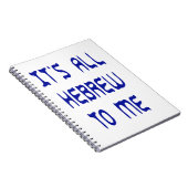 Het is allemaal Hebreeuws voor mij Notitieboek (Rechterzijde)
