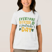Het is allemaal Ierse St. Patrick’s Day Tri-Blend Shirt (Voorkant)