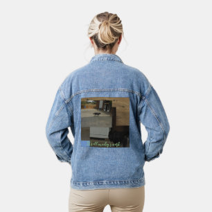 Het is allemaal in een dag werken boerderij honden denim jacket