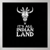 Het is allemaal Indiaas Land Native American Day S Poster (Voorkant)