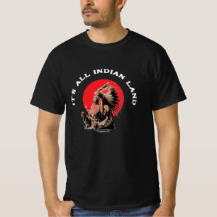 Het is allemaal Indian Land Native American Basic  T-shirt