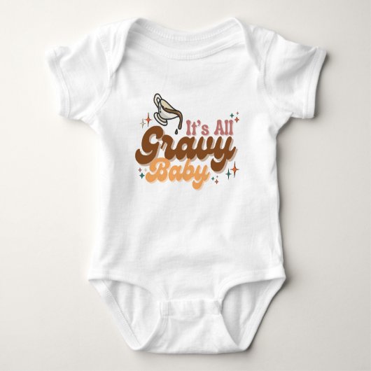 "Het is allemaal jus Baby" Baby Bodysuit (Voorkant)
