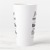 Het is allemaal leuk en aardig totdat de Kerstman  Latte Mok (Voorkant)