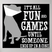 Het is allemaal leuk en games tot iemand in een poster (Voorkant)