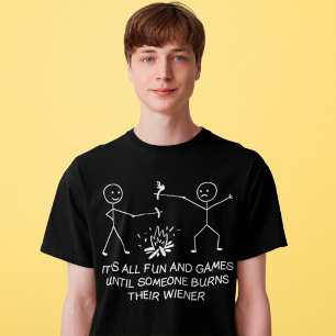Het is allemaal leuk en games tot iemand Wenen bra T-shirt