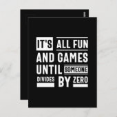 Het is allemaal leuk en games totdat iemand anders briefkaart (Voorkant / Achterkant)