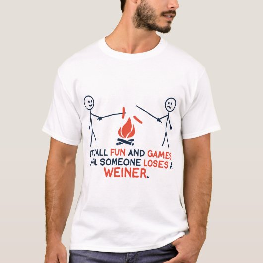 het is allemaal leuk en games totdat iemand een sp t-shirt (Voorkant)
