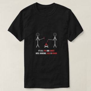 Het is allemaal leuk en games totdat iemand een We T-shirt