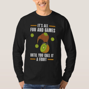 Het is allemaal leuk en spel tot je het een vrucht t-shirt