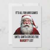 Het is allemaal leuk en spelletjes, Schattigee ker Feestdagenkaart (Voorkant)