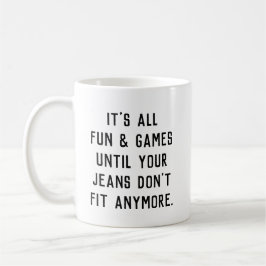 Het is allemaal plezier en games tot je joodse jal koffiemok