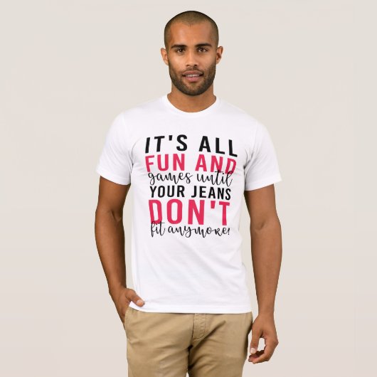 Het is allemaal plezier en games tot je joodse jal t-shirt (Voorkant volledig)