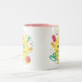 Het is allemaal plezier en spelletjes totdat Bobbi Tweekleurige Koffiemok (Center)