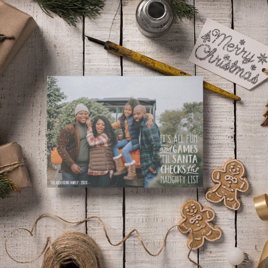 Het is allemaal plezier & games ondeugende lijst k kaart