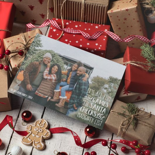 Het is allemaal plezier & games ondeugende lijst k kaart