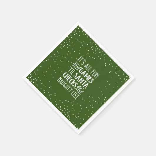 Het is allemaal plezier & games ondeugende lijst K Servet (Hoek)