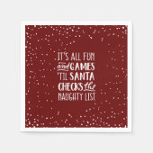 Het is allemaal plezier & games ondeugende lijst K Servet (Voorkant)