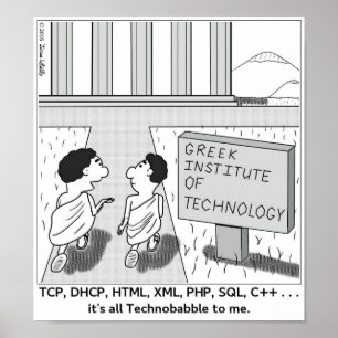 Het is allemaal technologisch voor mij poster