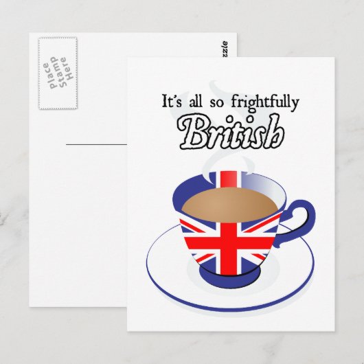 Het is allemaal zo vriendelijk Brits Briefkaart (Voorkant / Achterkant)