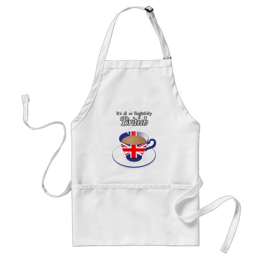 Het is allemaal zo vriendelijk Brits Standaard Schort (Voorkant)