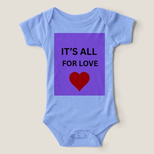 Het is alles voor de liefde baby-body (Design voorkant)