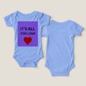 Het is alles voor de liefde baby-body (Ontwerp Voorkant & Achterkant)